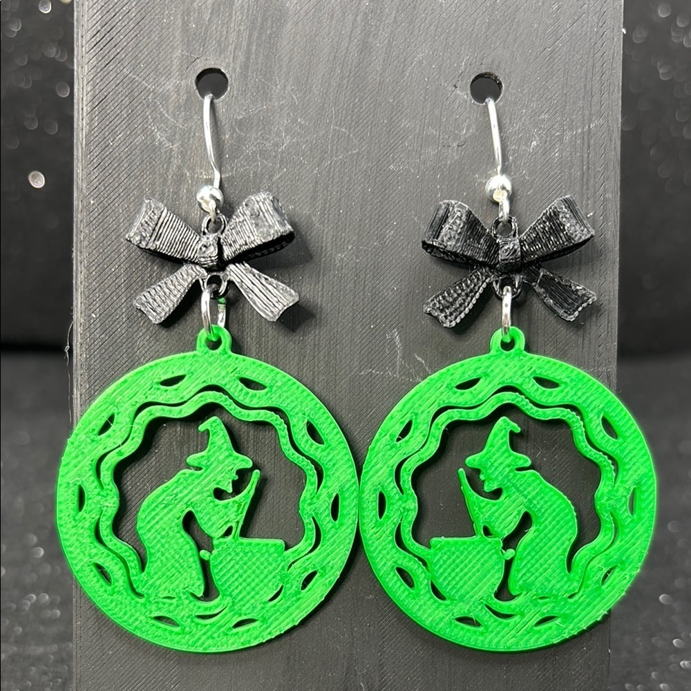 The Witch Whisper Earrings with Black Bows